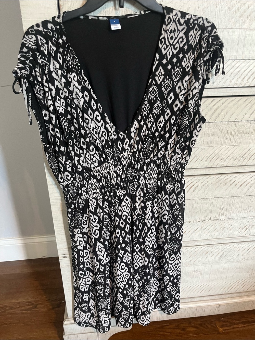 Women’s Black & White Printed mini Dress